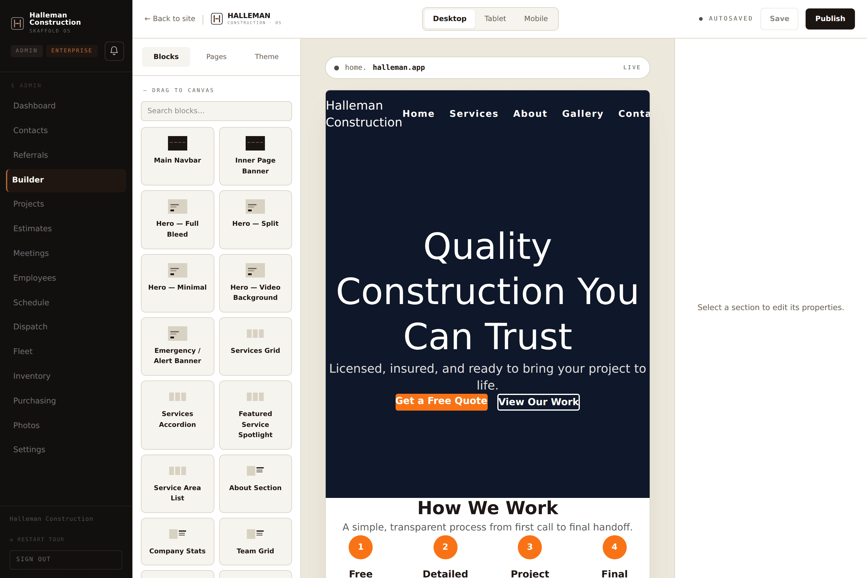Your own website
